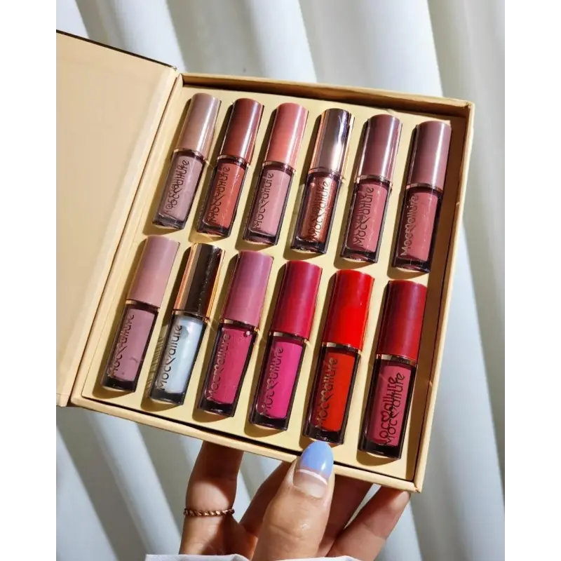 12-Piece Matte Liquid Lipstick & High Shine Lip Gloss Set